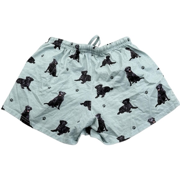 Comfies Cute Black‎ Lab Print Lounge Pajama Shorts Soft Sleepwear S Mint - Picture 3 of 8